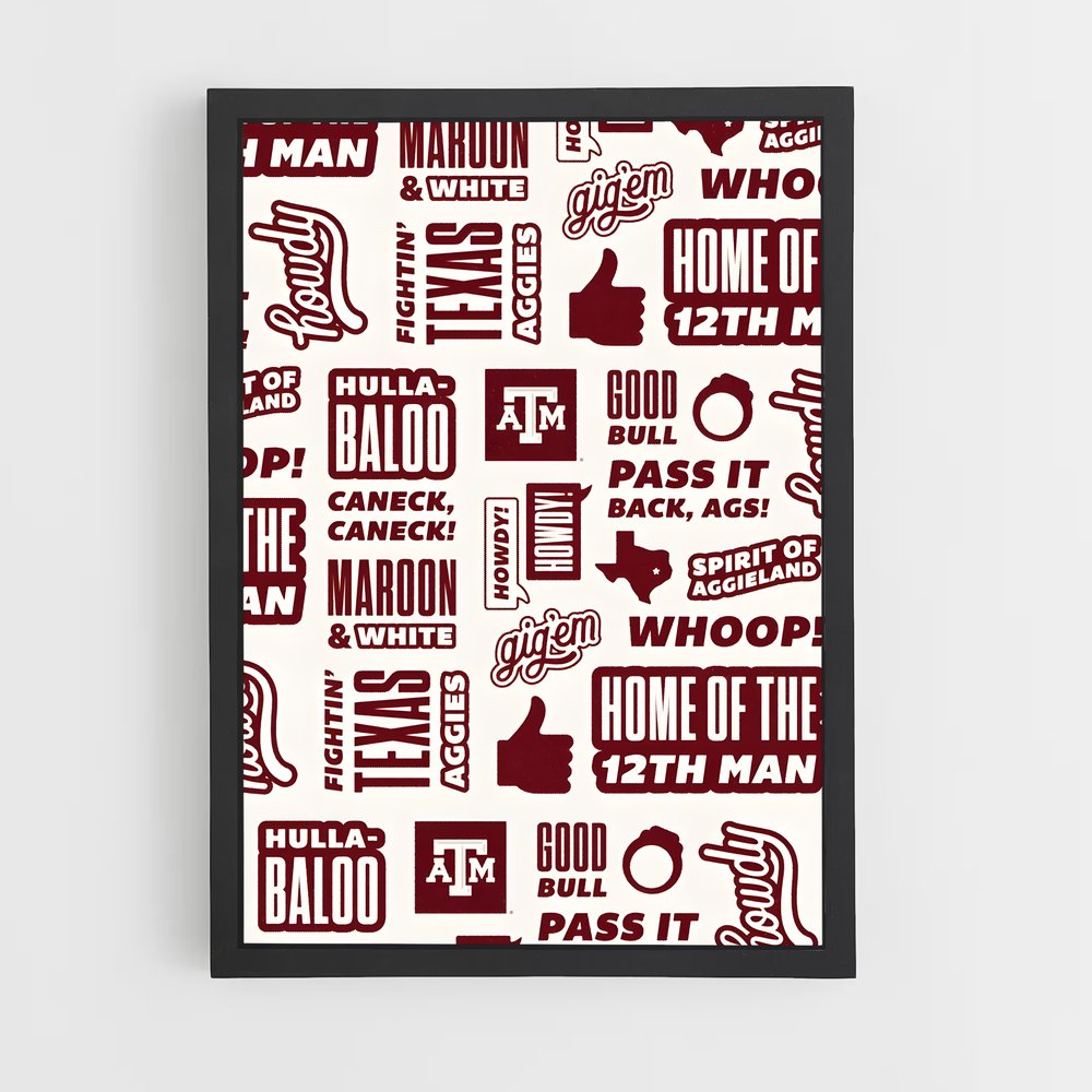 Poster Aggieland Spirit – affiche Baseball (vue 2)
